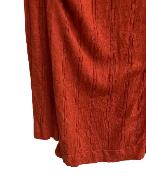 Yonetomi（ヨネトミ）Yonetomi (ヨネトミ) リネンニットシャツ レッド サイズ:3の古着・服飾アイテム