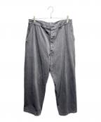 COMOLIコモリ）の古着「デニムオーバーパンツ」｜ブラック