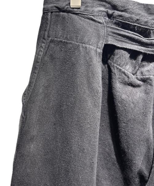 COMOLI（コモリ）COMOLI (コモリ) デニムオーバーパンツ ブラック サイズ:3の古着・服飾アイテム