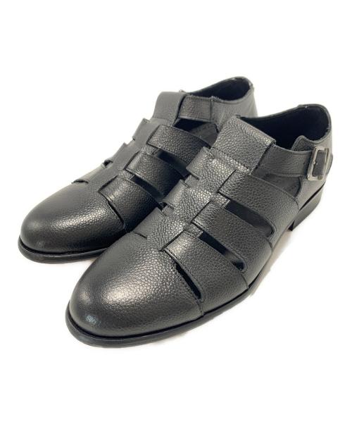 BEAMS（ビームス）BEAMS (ビームス) スコッチレザーグルカサンダル ブラック サイズ:SIZE41の古着・服飾アイテム
