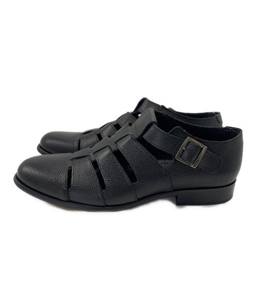 BEAMS（ビームス）BEAMS (ビームス) スコッチレザーグルカサンダル ブラック サイズ:SIZE41の古着・服飾アイテム