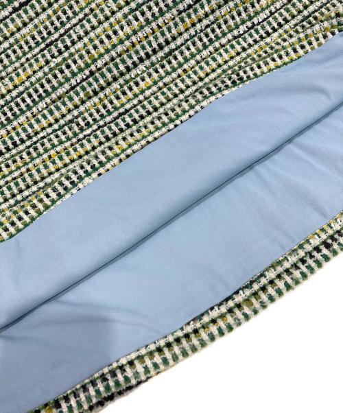 Sybilla（シビラ）Sybilla (シビラ) ニーブツイードスカート グリーン サイズ:Mの古着・服飾アイテム