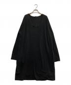 album di famigliaアルバム ディ ファミリア）の古着「ニットワンピース」｜チャコールグレー