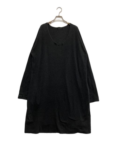 album di famiglia（アルバム ディ ファミリア）album di famiglia (アルバム ディ ファミリア) ニットワンピース チャコールグレー サイズ:Lの古着・服飾アイテム