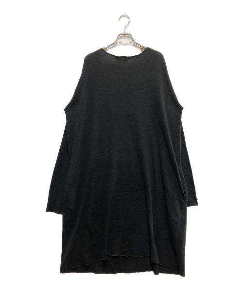 album di famiglia（アルバム ディ ファミリア）album di famiglia (アルバム ディ ファミリア) ニットワンピース チャコールグレー サイズ:Lの古着・服飾アイテム