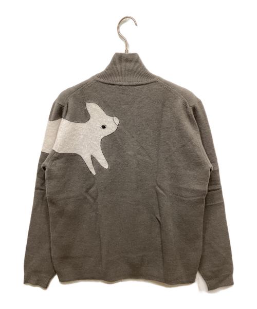 mina perhonen（ミナ ペルホネン）mina perhonen (ミナ ペルホネン) ウールハイネックニット グレー サイズ:40の古着・服飾アイテム