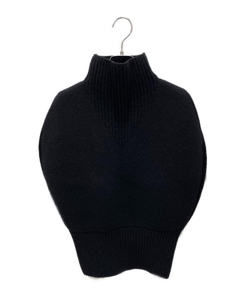 BOTTEGA VENETA（ボッテガベネタ）BOTTEGA VENETA (ボッテガベネタ) ニットハイネックベスト ブラック サイズ:Sの古着・服飾アイテム