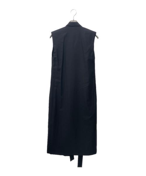 BOTTEGA VENETA（ボッテガベネタ）BOTTEGA VENETA (ボッテガベネタ) ラップロングジレ ブラック サイズ:38の古着・服飾アイテム