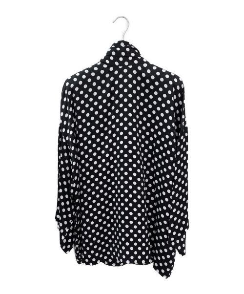 Saint Laurent Paris（サンローランパリ）Saint Laurent Paris (サンローランパリ) ドットボウタイブラウス ブラック サイズ:34の古着・服飾アイテム