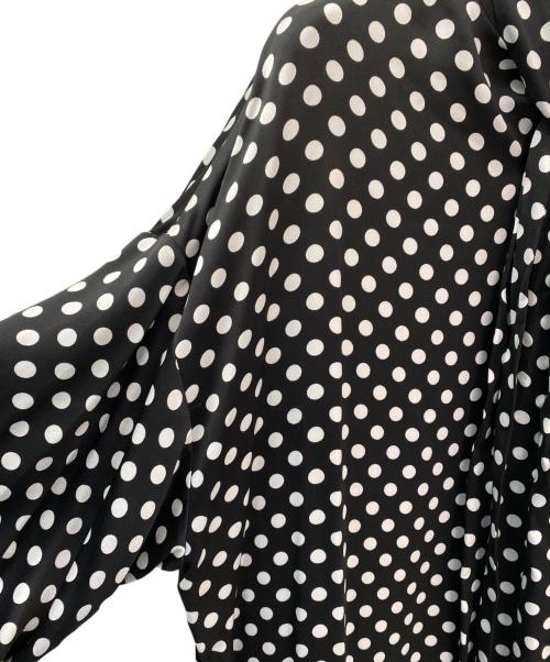 Saint Laurent Paris（サンローランパリ）Saint Laurent Paris (サンローランパリ) ドットボウタイブラウス ブラック サイズ:34の古着・服飾アイテム