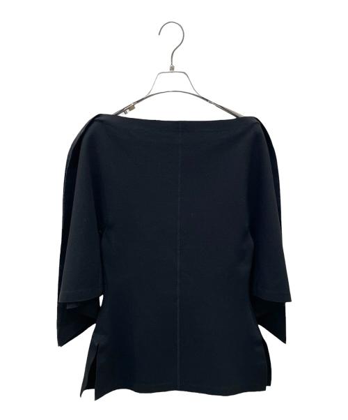 LOEWE（ロエベ）LOEWE (ロエベ) アナグラム ボートネックカットソー ブラック サイズ:34の古着・服飾アイテム