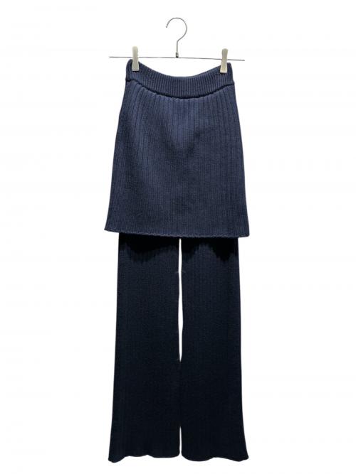LOEWE（ロエベ）LOEWE (ロエベ) ミッドライズフレアトラウザー/S540Y1MK01 ネイビー サイズ:XSの古着・服飾アイテム