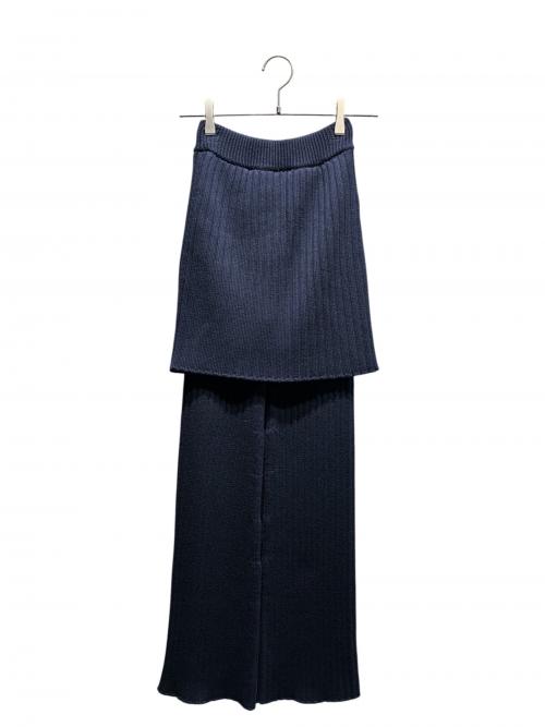 LOEWE（ロエベ）LOEWE (ロエベ) ミッドライズフレアトラウザー/S540Y1MK01 ネイビー サイズ:XSの古着・服飾アイテム