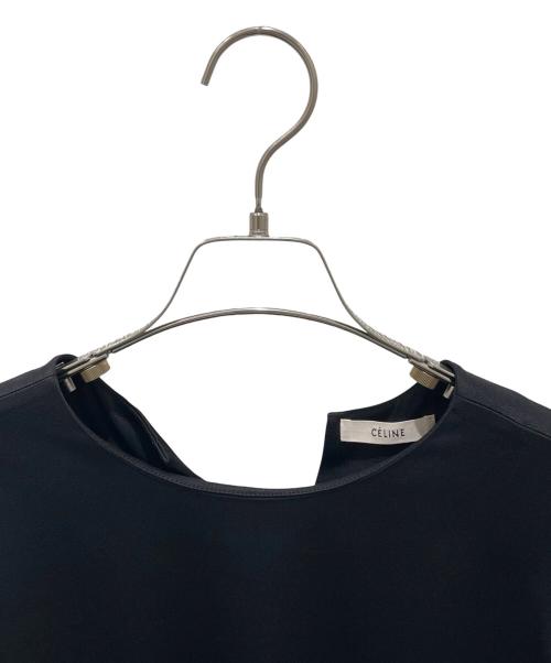 CELINE（セリーヌ）CELINE (セリーヌ) バックスリットブラウス ブラック サイズ:40の古着・服飾アイテム