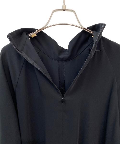 MM6 Maison Margiela（エムエムシックスメゾンマルジェラ）MM6 Maison Margiela (エムエムシックスメゾンマルジェラ) ギャザーハイネックブラウス ブラック サイズ:40の古着・服飾アイテム