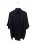 MM6 Maison Margiela（エムエムシックスメゾンマルジェラ）の古着「ギャザーハイネックブラウス」｜ブラック