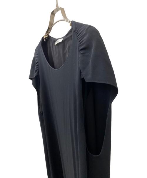 THE ROW（ザ ロウ）THE ROW (ザ ロウ) ギャザーワンピース ブラック サイズ:XSの古着・服飾アイテム