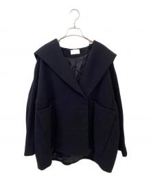 THE ROW（ザ ロウ）の古着「フーデッドショートコート」｜ブラック