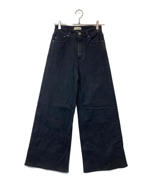 YANUK（ヤヌーク）YANUK (ヤヌーク) ワイドフレア 57142301 ブラック サイズ:24の古着・服飾アイテム