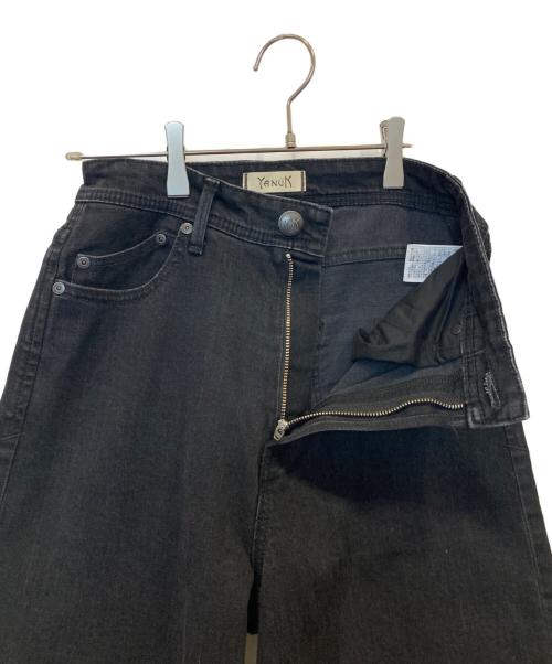 YANUK（ヤヌーク）YANUK (ヤヌーク) ワイドフレア 57142301 ブラック サイズ:24の古着・服飾アイテム