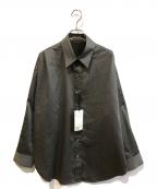 Loungedressラウンジドレス）の古着「サテンBIGシャツ　LDZ10A2204A0001」｜グレー