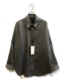 Loungedress（ラウンジドレス）の古着「サテンBIGシャツ　LDZ10A2204A0001」｜グレー