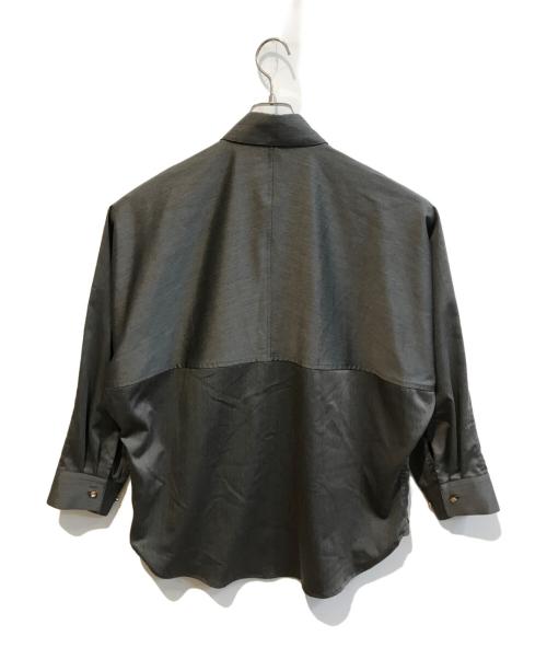 Loungedress（ラウンジドレス）Loungedress (ラウンジドレス) サテンBIGシャツ　LDZ10A2204A0001 グレー サイズ:Freeの古着・服飾アイテム