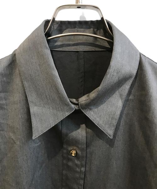 Loungedress（ラウンジドレス）Loungedress (ラウンジドレス) サテンBIGシャツ　LDZ10A2204A0001 グレー サイズ:Freeの古着・服飾アイテム