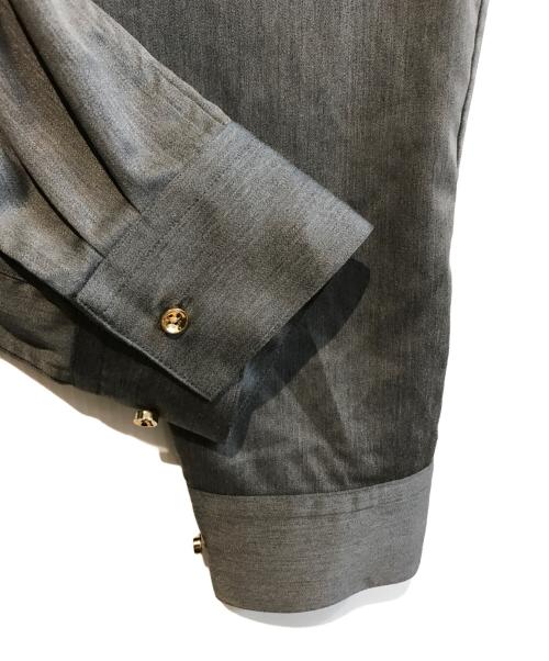 Loungedress（ラウンジドレス）Loungedress (ラウンジドレス) サテンBIGシャツ　LDZ10A2204A0001 グレー サイズ:Freeの古着・服飾アイテム