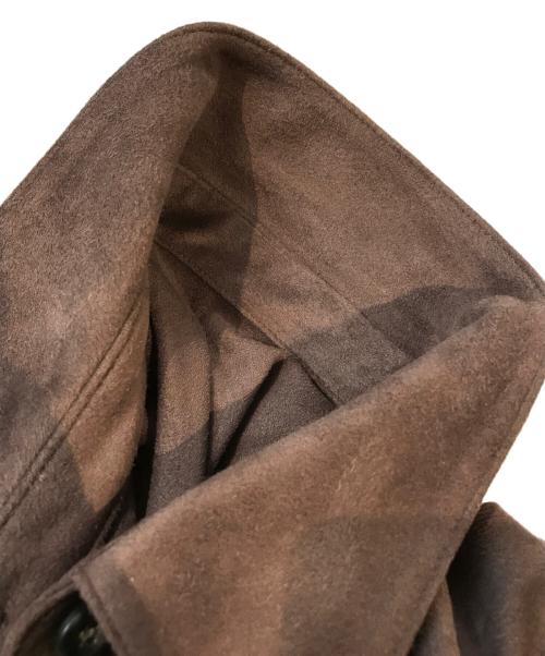 JOURNAL STANDARD（ジャーナルスタンダード）JOURNAL STANDARD (ジャーナルスタンダード) フェイクスエードシャツ ブラウン サイズ:Freeの古着・服飾アイテム