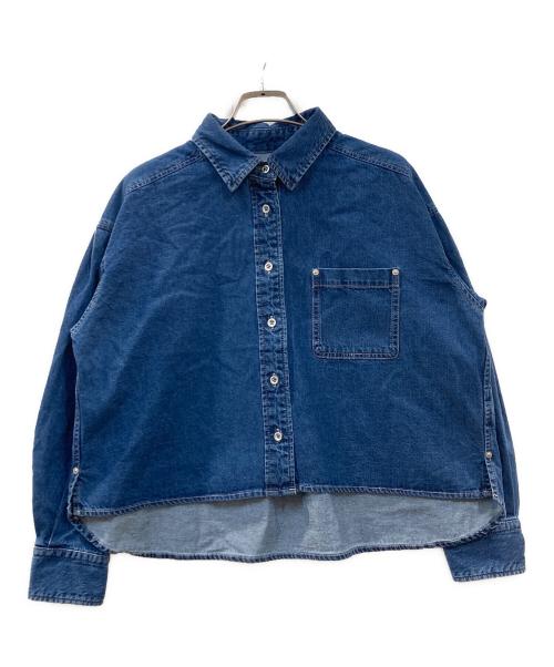 SHIPS（シップス）SHIPS (シップス) ショート丈デニムシャツ インディゴ サイズ:ONE　SIZEの古着・服飾アイテム