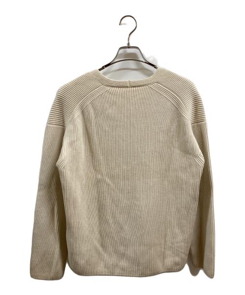 AURALEE（オーラリー）AURALEE (オーラリー) SUPER FINE WOOL RIB KNIT V NECK P/O ベージュ サイズ:1の古着・服飾アイテム