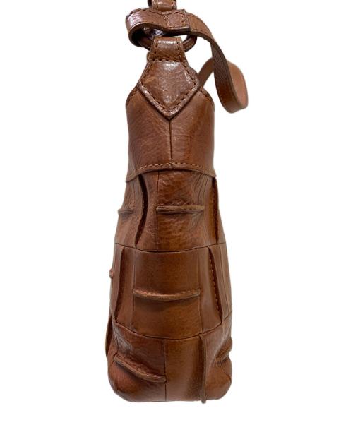 genten（ゲンテン）genten (ゲンテン) 2WAYレザーメッシュショルダーバッグ ブラウンの古着・服飾アイテム