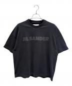 JIL SANDERジルサンダー）の古着「オーバーサイズロゴTシャツ」｜ブラック