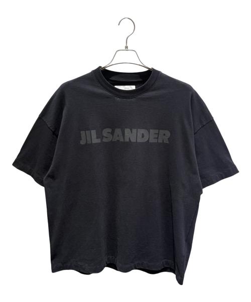 JIL SANDER（ジルサンダー）JIL SANDER (ジルサンダー) オーバーサイズロゴTシャツ ブラック サイズ:Mの古着・服飾アイテム