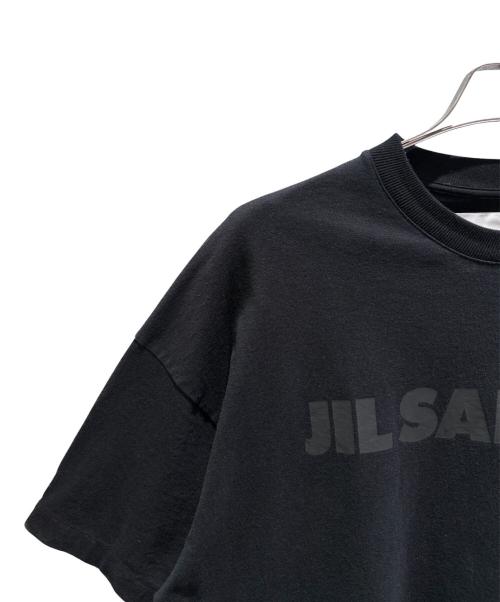 JIL SANDER（ジルサンダー）JIL SANDER (ジルサンダー) オーバーサイズロゴTシャツ ブラック サイズ:Mの古着・服飾アイテム