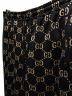 中古・古着 GUCCI (グッチ) GGコットンジャージー ジョギングパンツ ブラック×ベージュ サイズ:M：55000円