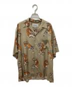 WACKO MARIA×TIM LEHIワコマリア×ティム リーハイ）の古着「HAWAIIAN SHIRT S/S」｜ベージュ×オレンジ