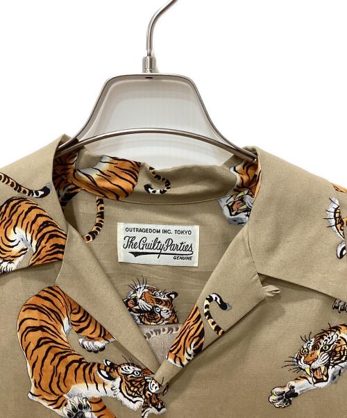 WACKO MARIA（ワコマリア）WACKO MARIA (ワコマリア) TIM LEHI (ティム リーハイ) HAWAIIAN SHIRT S/S ベージュ×オレンジ サイズ:Mの古着・服飾アイテム