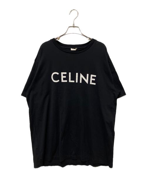 CELINE（セリーヌ）CELINE (セリーヌ) ルーズ Tシャツ / コットンジャージー ブラック サイズ:Lの古着・服飾アイテム