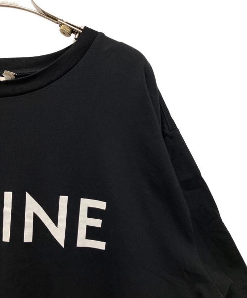CELINE（セリーヌ）CELINE (セリーヌ) ルーズ Tシャツ / コットンジャージー ブラック サイズ:Lの古着・服飾アイテム
