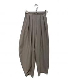 ETRE TOKYO（エトレトウキョウ）の古着「キャバルリーツイルワイドパンツ　1223120090-1」｜ベージュ