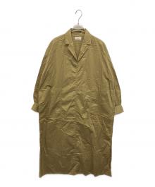 IENA（イエナ）の古着「ハイカウントツイルシャツワンピース」｜グリーン