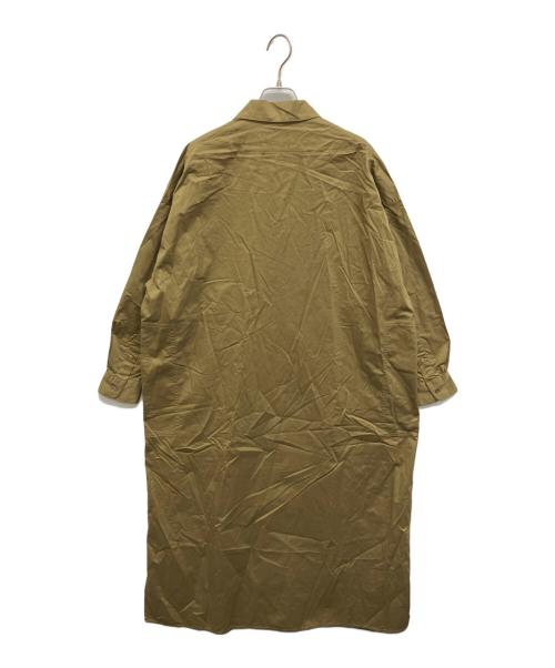 IENA（イエナ）IENA (イエナ) ハイカウントツイルシャツワンピース グリーン サイズ:Freeの古着・服飾アイテム