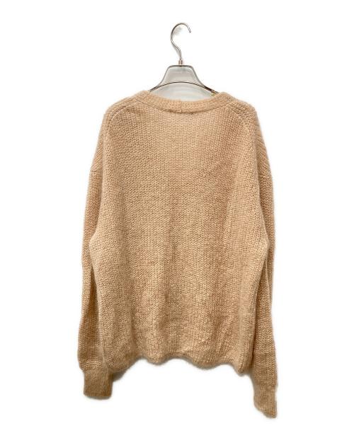 Plage（プラージュ）Plage (プラージュ) kid mohair v pullover/キッドモヘアブイネックプルオーバーニット ベージュ サイズ:FREEの古着・服飾アイテム