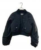 darichダーリッチ）の古着「DDボリュームギャザーブルゾン」｜ブラック