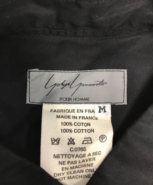 Yohji Yamamoto pour homme（ヨウジヤマモト プールオム）Yohji Yamamoto pour homme (ヨウジヤマモト プールオム) コットンロングシャツ ブラック サイズ:Mの古着・服飾アイテム