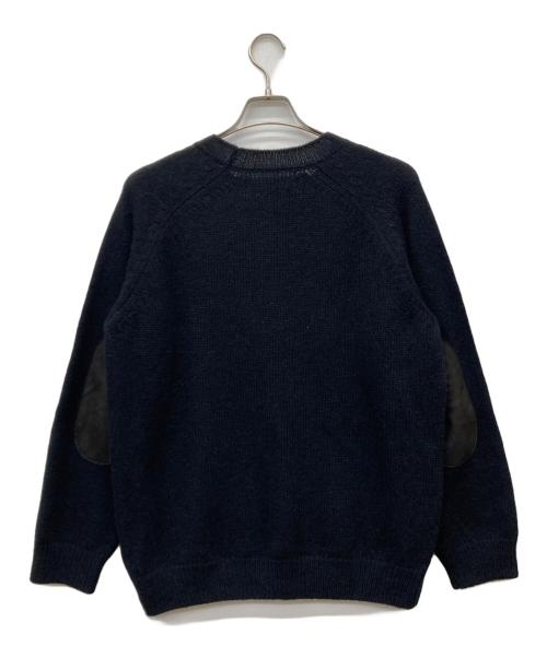 Nahyat（ナヤット）Nahyat (ナヤット) アルパカウール エルボーパッチニット ブラック サイズ:3の古着・服飾アイテム