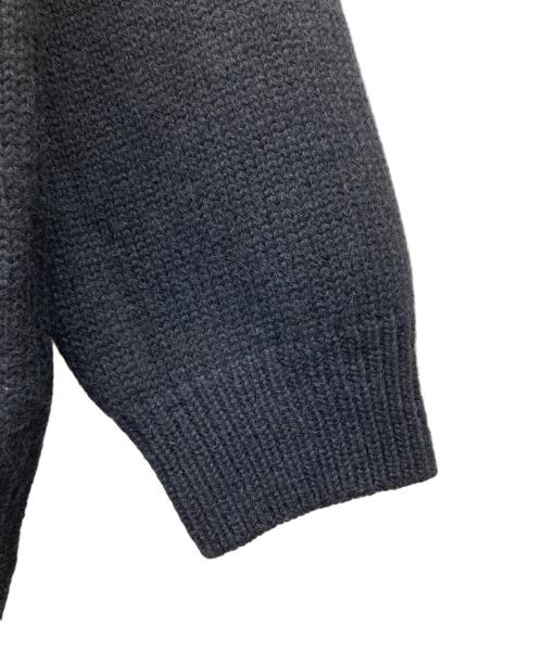 Nahyat（ナヤット）Nahyat (ナヤット) アルパカウール エルボーパッチニット ブラック サイズ:3の古着・服飾アイテム