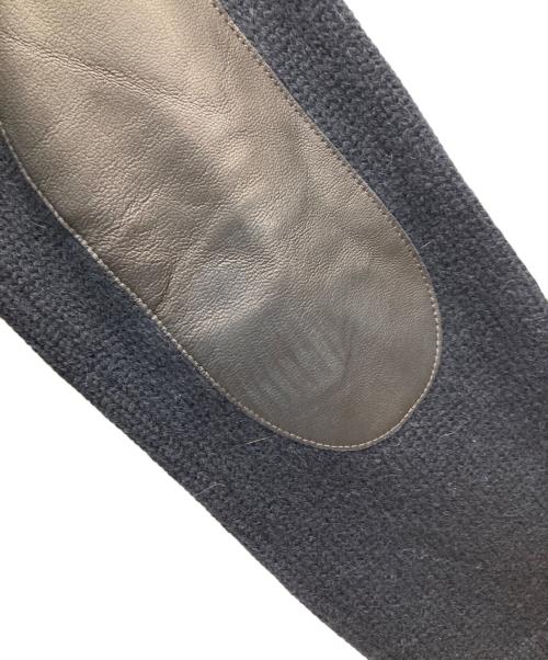 Nahyat（ナヤット）Nahyat (ナヤット) アルパカウール エルボーパッチニット ブラック サイズ:3の古着・服飾アイテム